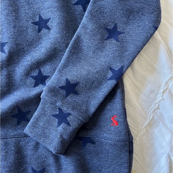 NWT navy blue star side zipper comfy long sleeve pullover - Picture 2 of 6